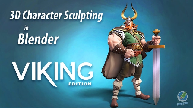 Udemy - 3D Character Sculpting in Blender - Viking Edition by Nikolay Naydenov (2023)