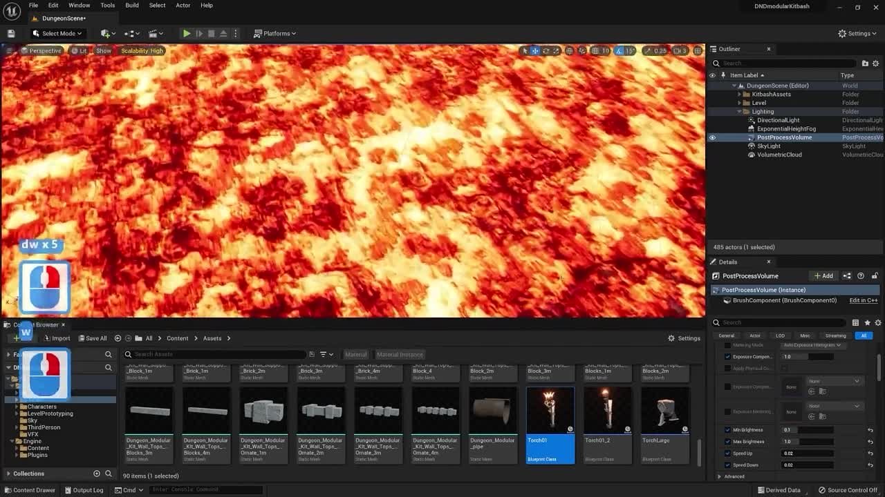 Skillshare - Blender 3 to Unreal Engine 5 Dungeon Modular Kitbash by 3D Tudor (2022)