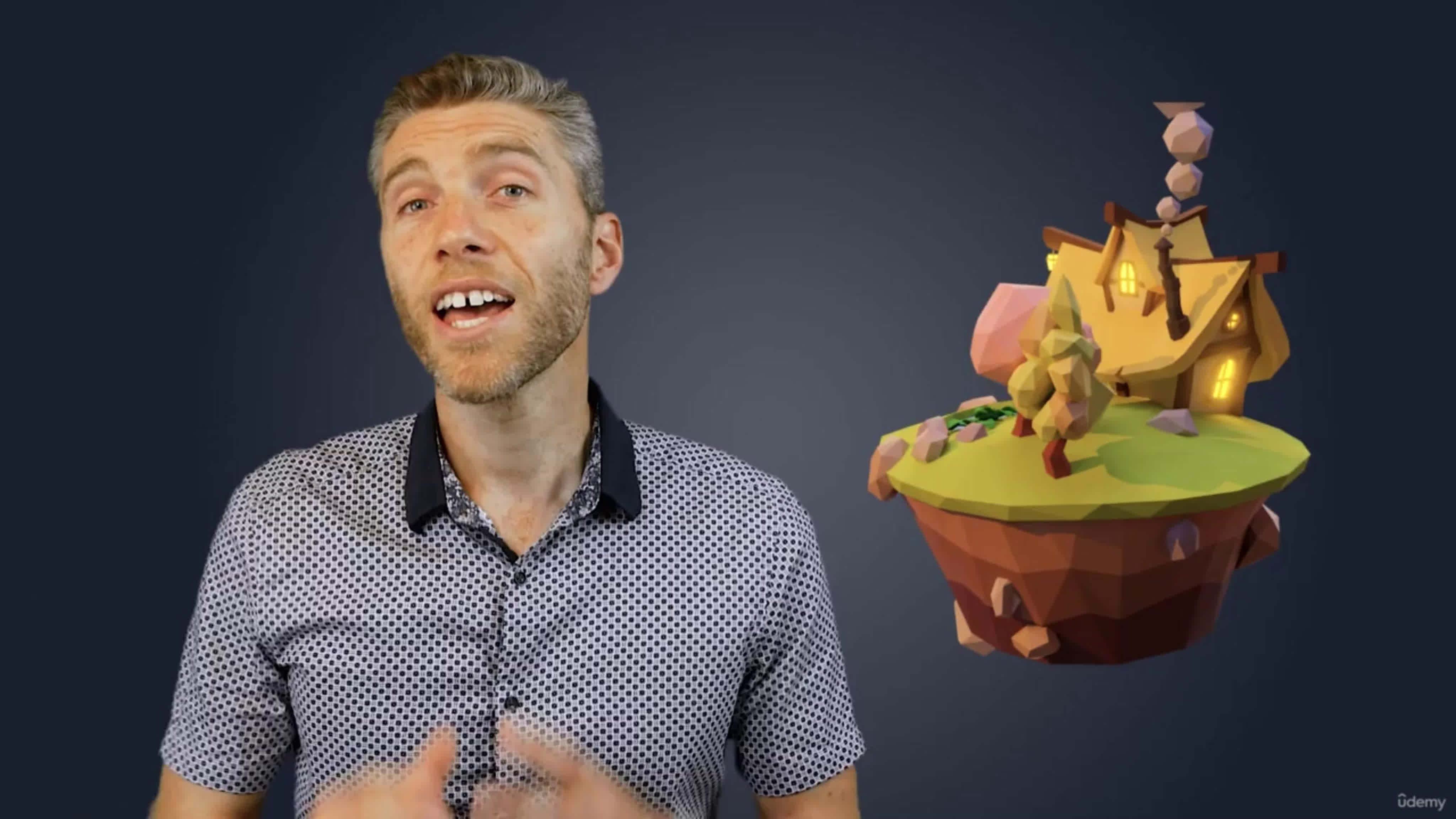 Udemy - Low Poly Landscapes - Blender 3.0 Bite Sized Course (2021)