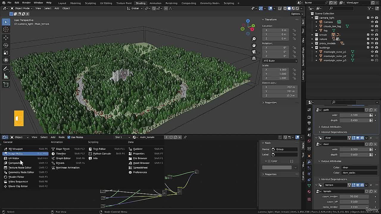 Udemy - Creating a fir and pine forest in Blender (2023)