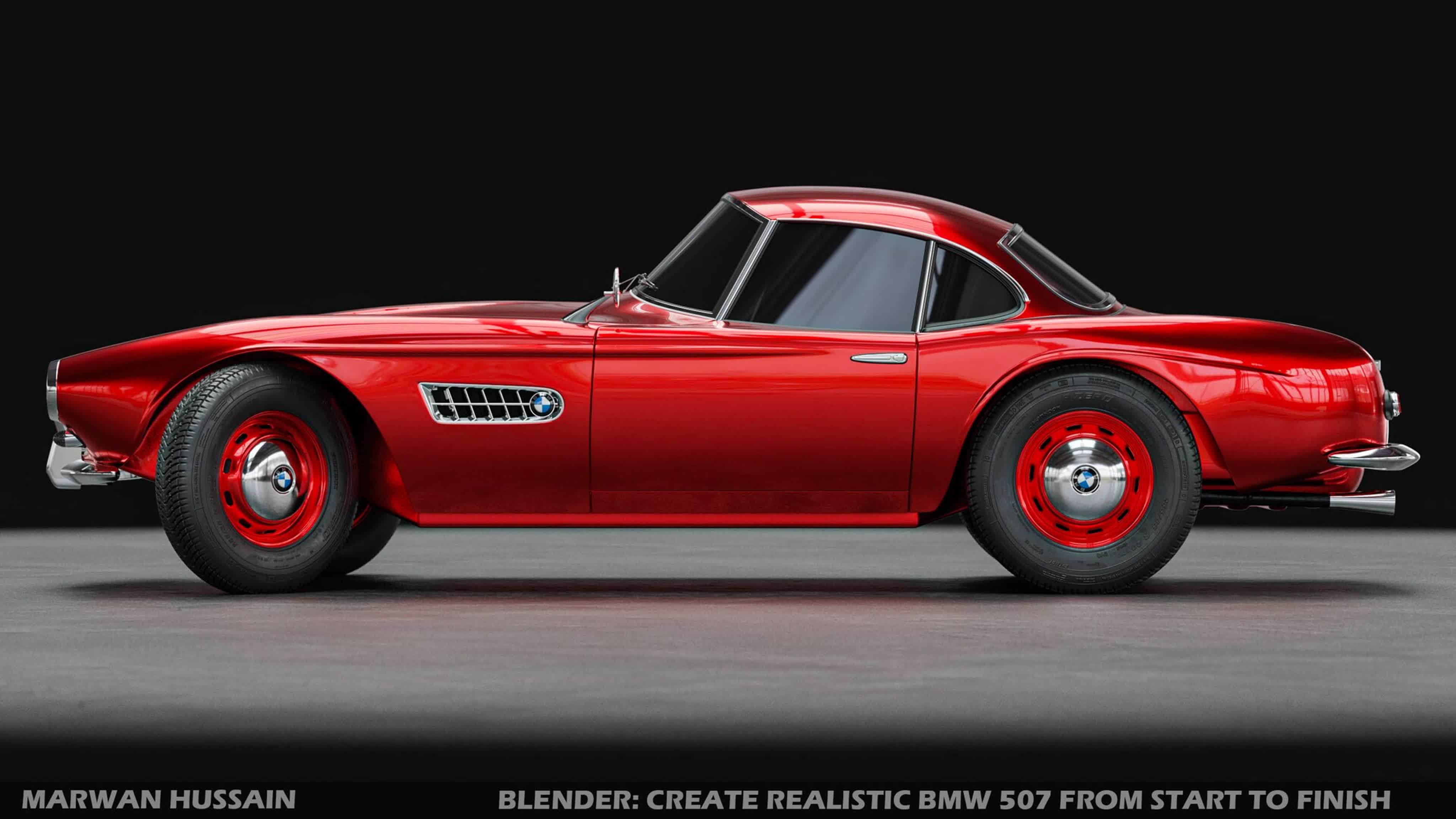 Udemy - Blender 2.92 - Create Realistic BMW 507 From Start to Finish (2021)
