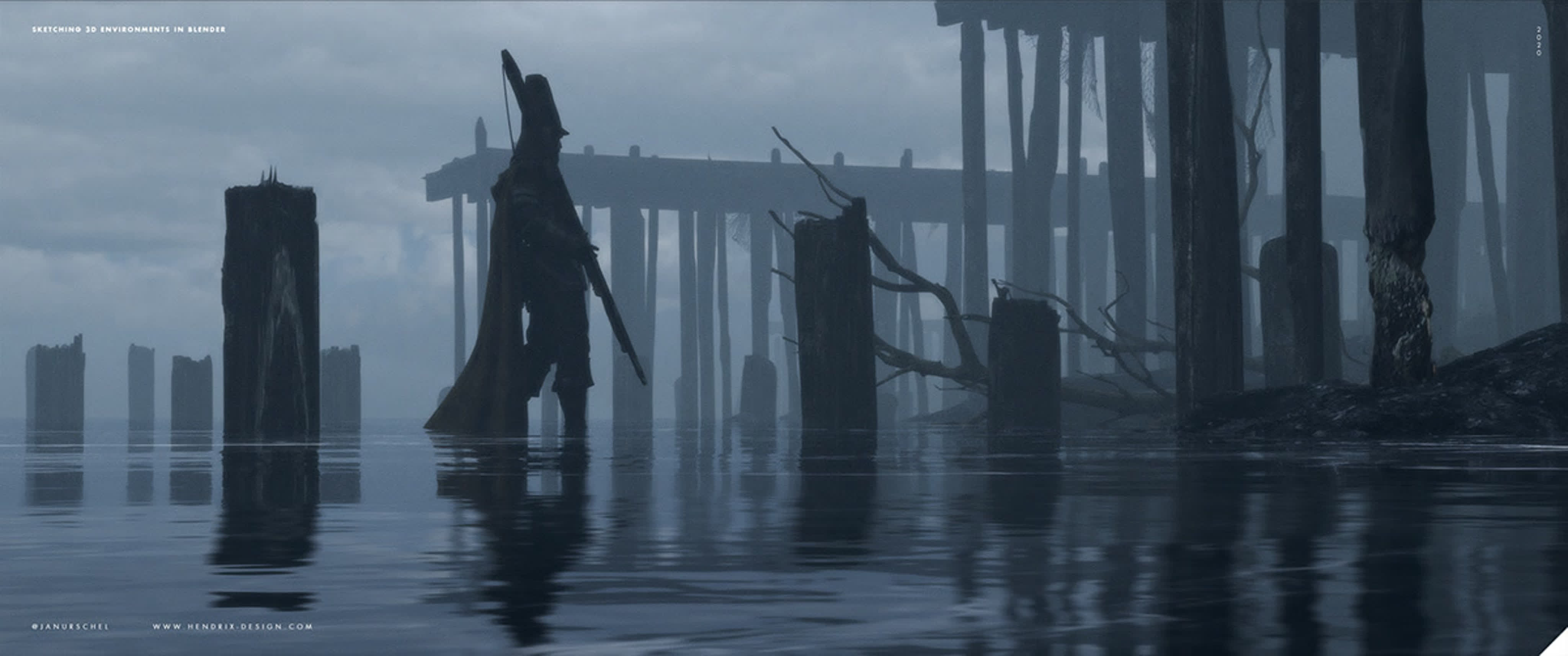 Gumroad - Jan Urschel - Sketching 3D Environments in Blender 2.90 (2020)