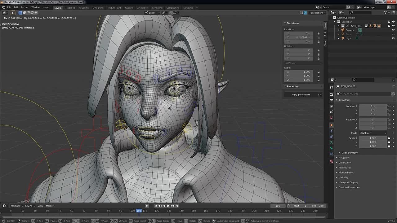 "Риггинг в Blender". Работы студентов курса.