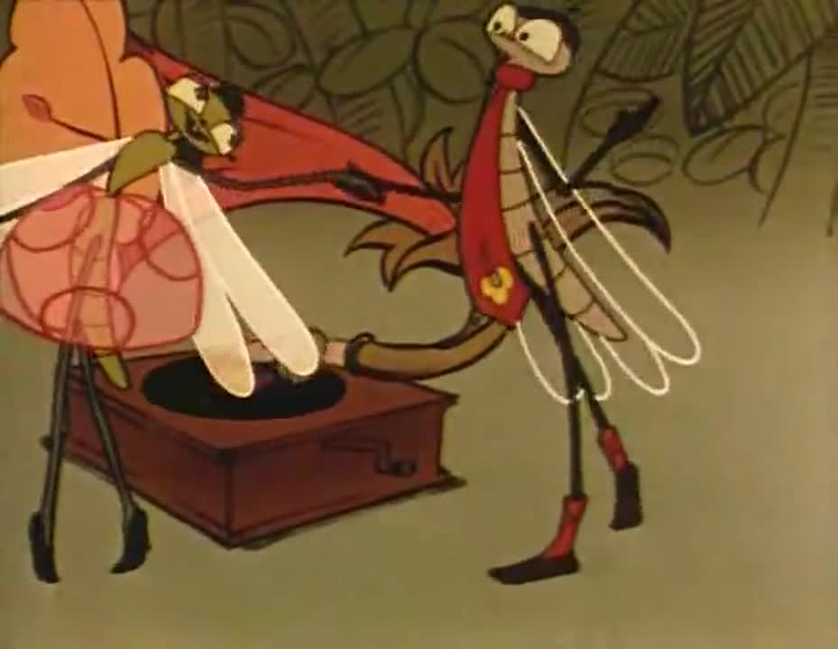 стрекоза и муравей