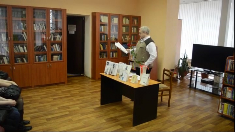 Константин Рубинский в Челябинской областной юношеской библиотеке