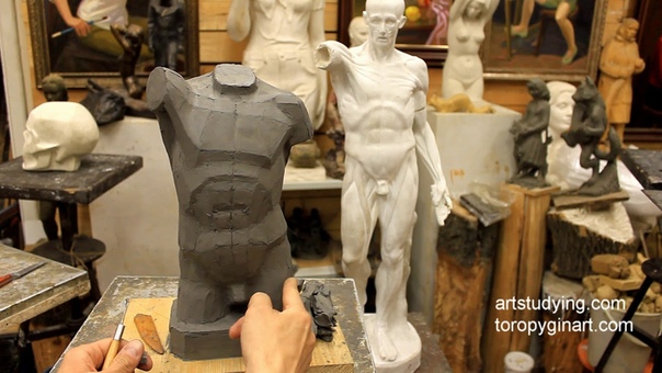 Обучение скульптуре. Фигура