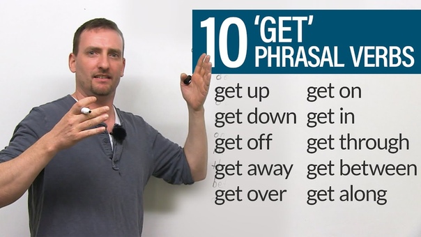 10 GET Phrasal Verbs: get down, get off, get through, get up, get away...