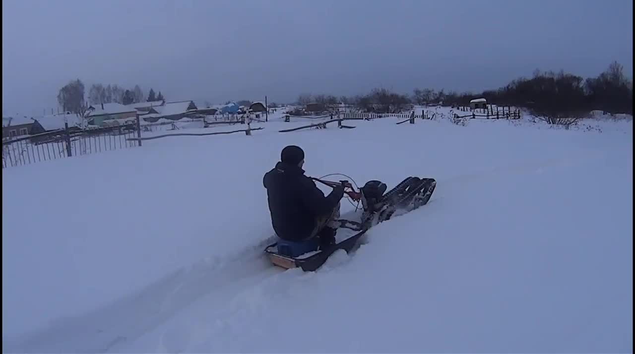 Самодельный мотобуксировщик из мотокультиватора