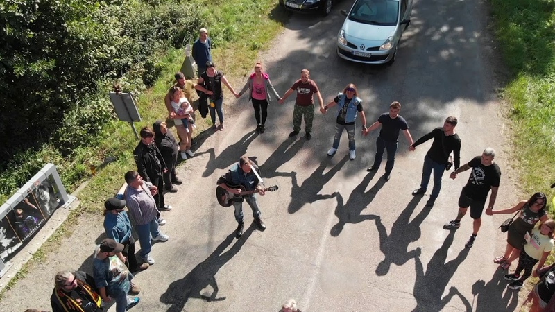 Поклонники Цоя на 35 километре