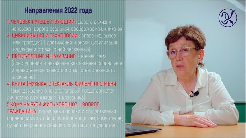 Подготовка к итоговому сочинению - 2022