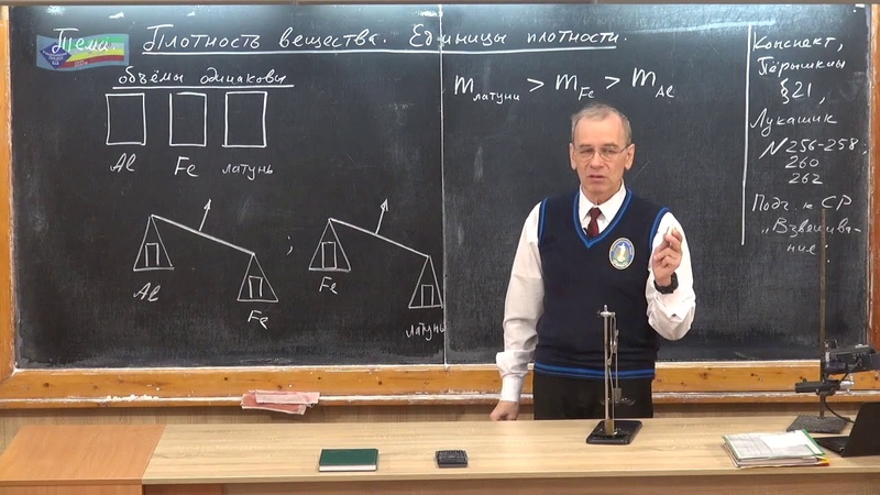 Уроки физики в Ришельевском лицее | Плотность