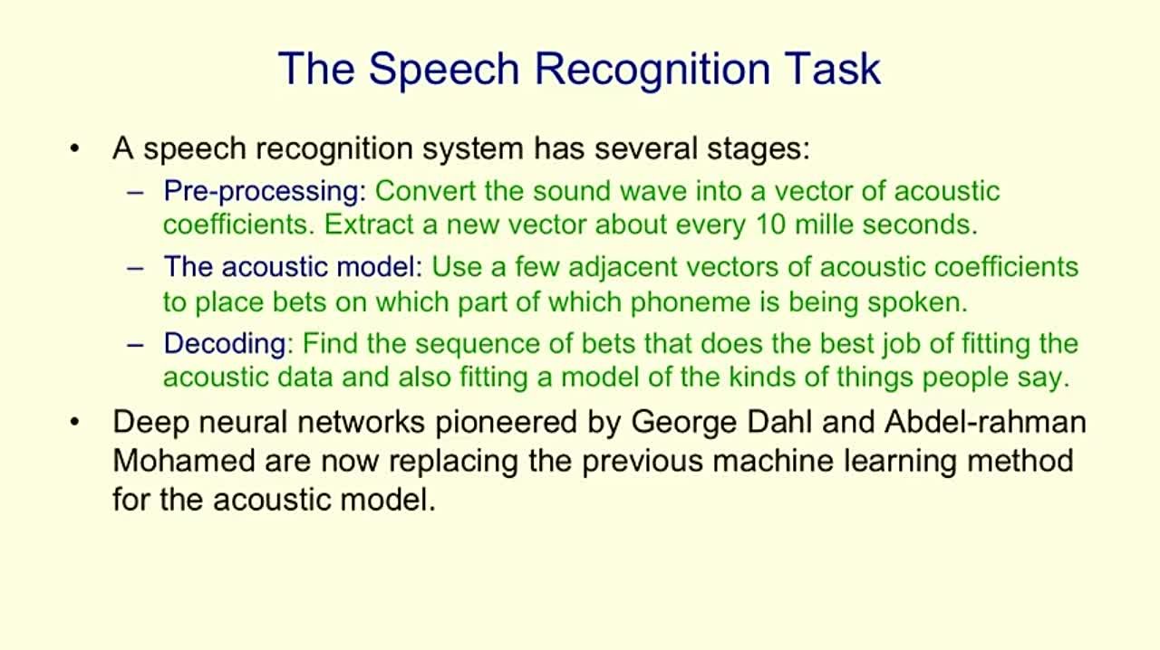 Neural Networks for Machine Learning (Coursera)