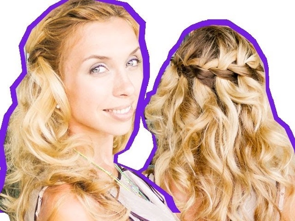 плетение водопад