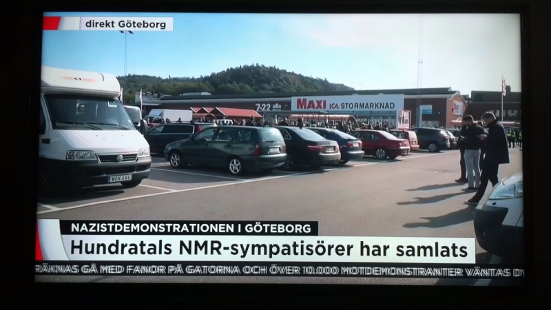 NAZISTDEMONSTRATIONEN I GÖTEBORG LÖRDAGEN DEN 30 SEPTEMBER