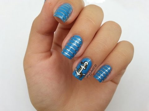 Морской дизайн ногтей