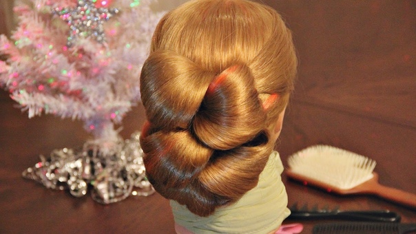 Причёски на основе обёрнутых хвостов