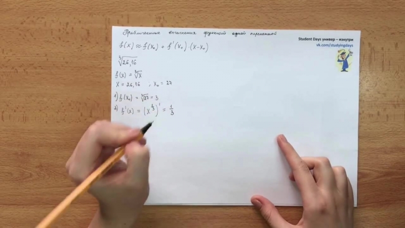 Дифференцирование. Математический анализ