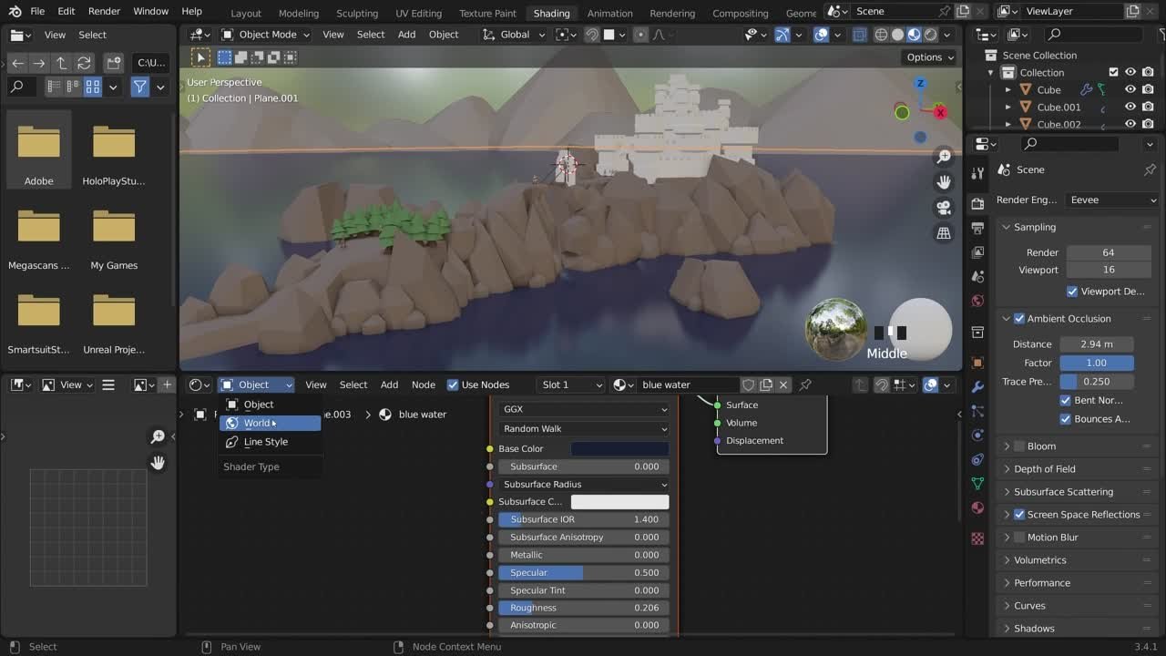low Poly modelling in Blender [GrantAbbitt]