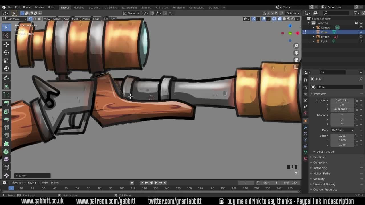 Blunderbuss - hand painted game assets [GrantAbbitt]