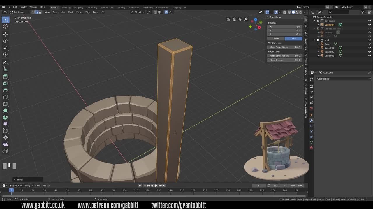 low poly well [GrantAbbitt]