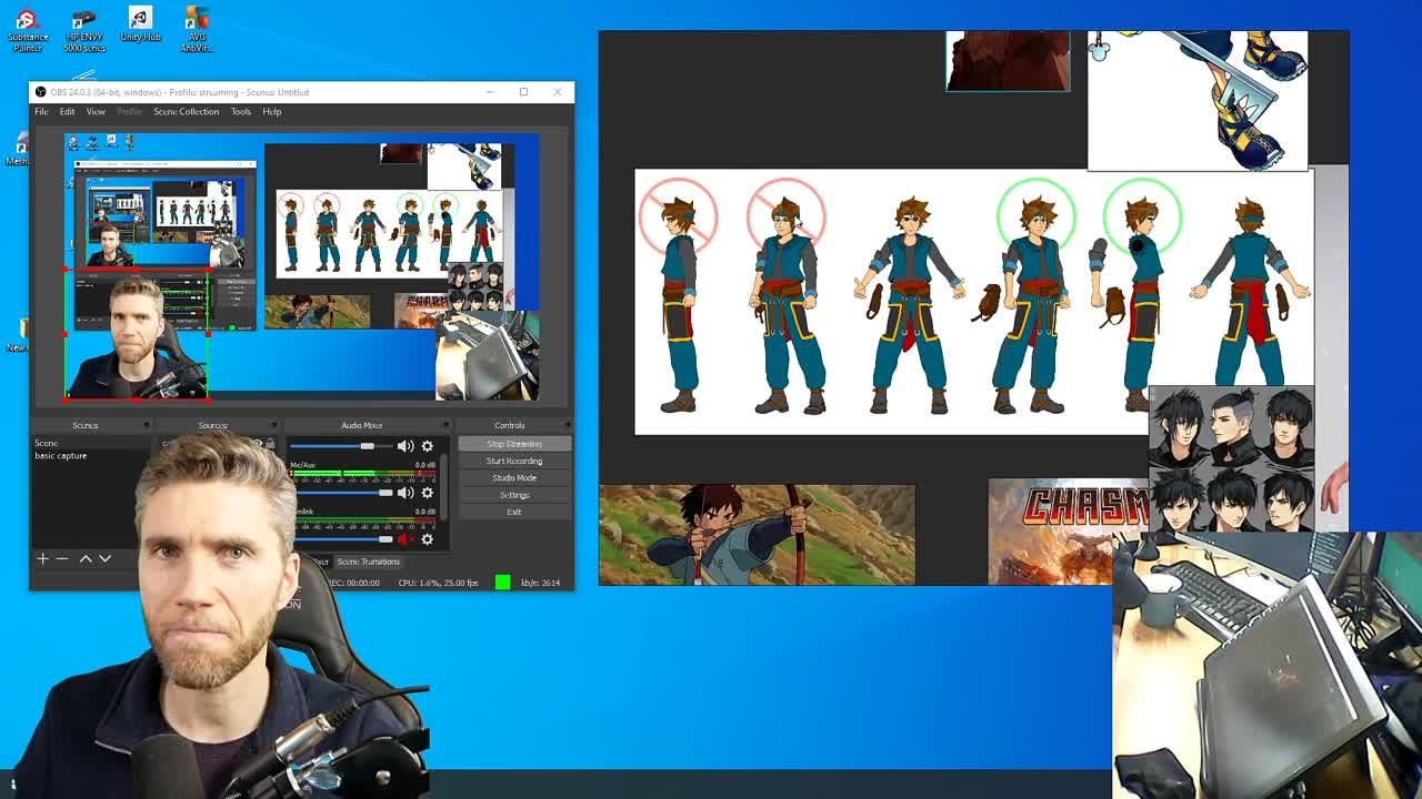 Character modelling - Live stream [GrantAbbitt]