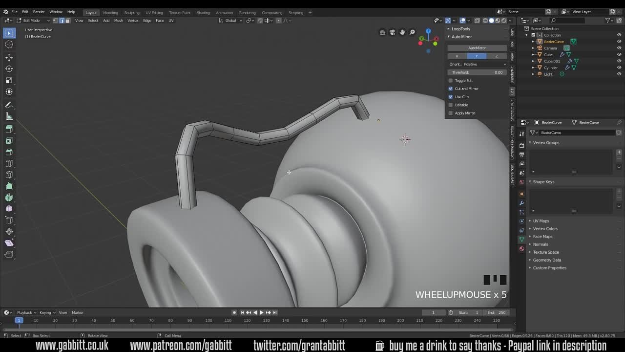 Ray Gun Blender tutorial [GrantAbbitt]