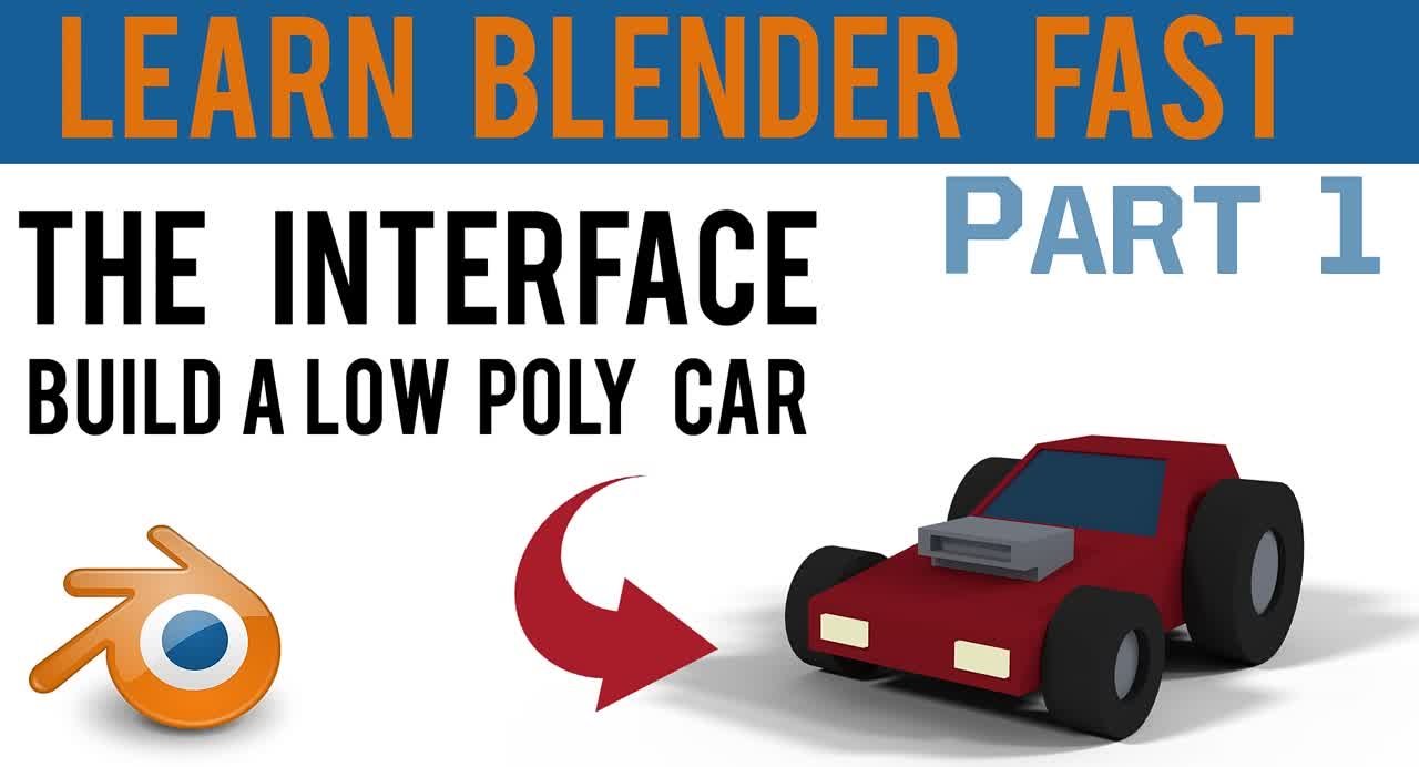 Blender Basics - low poly car [GrantAbbitt]