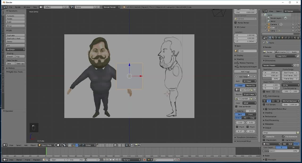 Low poly character -modelling to animation [GrantAbbitt]