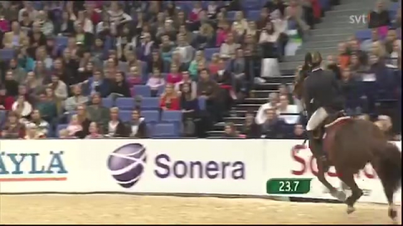 Вот так надо прыгать. 160см без стремян.