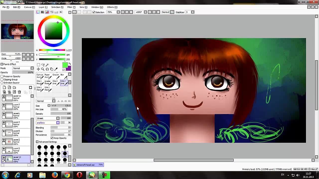 Уроки рисования в Paint Tool Sai