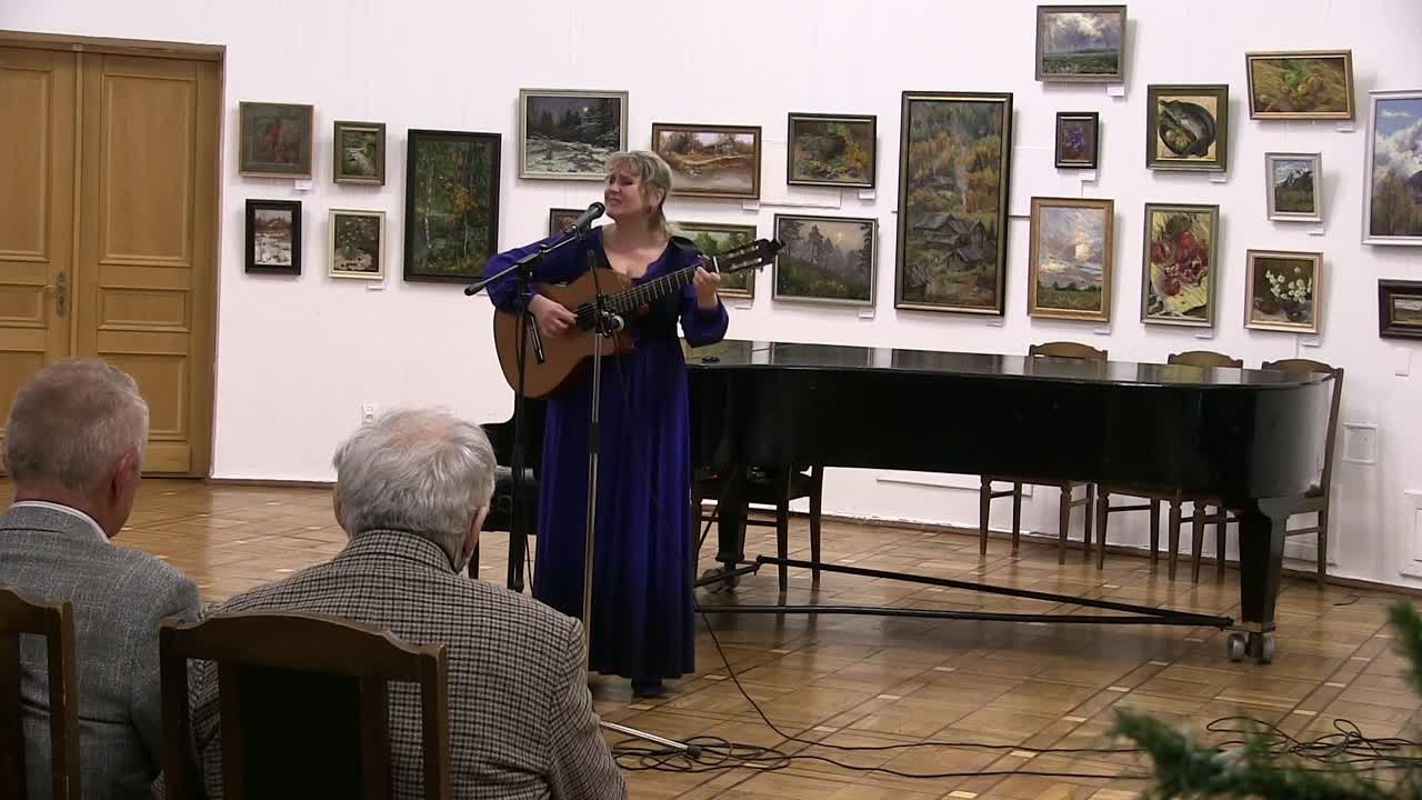 Видео исп.Ольга Цехановская-Солдатенко ЦДРИ(Центральный Дом работников искусств) 25 дек 2021г "Дорогой длинною"