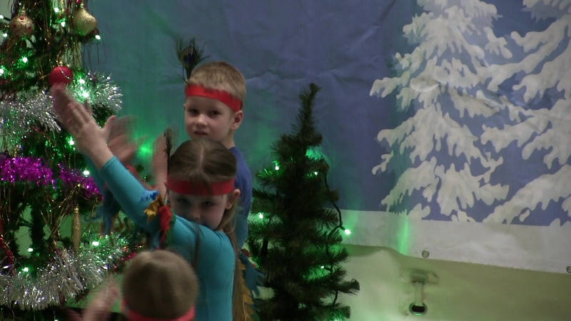 Новый год р-он Новокосино.Студия танцев Васильева Т.В 11.01.2017